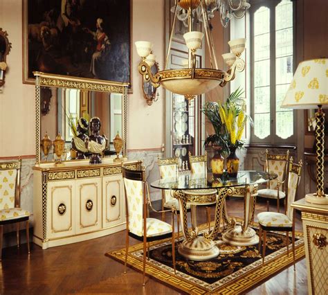 the home collection versace|versace dining room table.